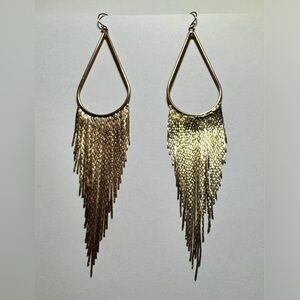 Elegant Gold Fringe Earrings